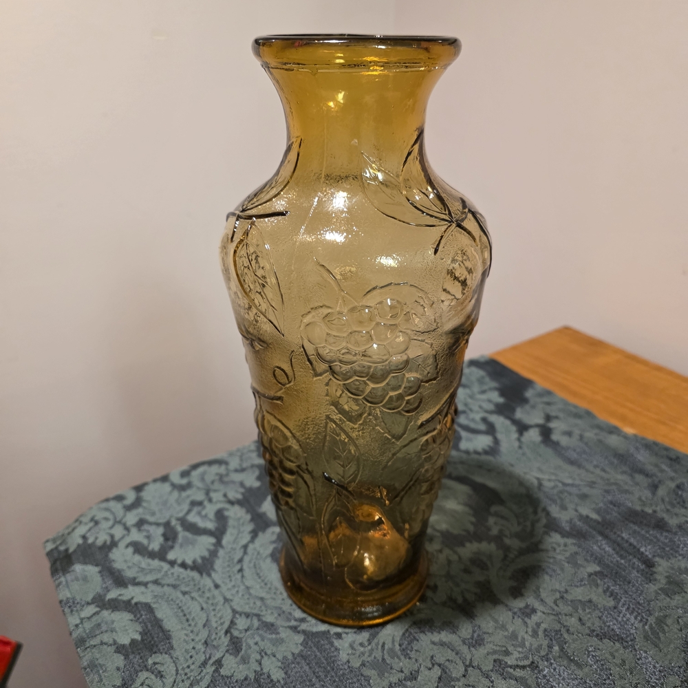Vintage Amber Vase